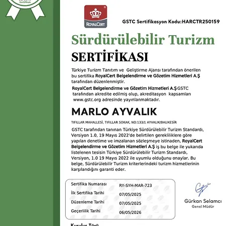 Marlo 12 Adult Only מלון Ayvalı